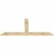 Ekena Millwork Portland Rough Sawn Timber Gable Bracket, Douglas Fir, 84"W x 38"H x 2"D x 6"F, 11/12 Pitch GBW084X38X0206POR00RDF - alternate 3
